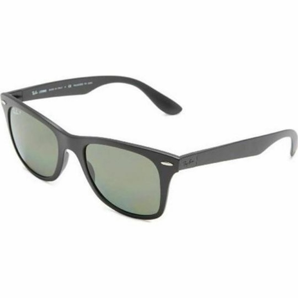 Ray-Ban Accessories - Ray-Ban RB4194 601/9A Square Black Sunglasses W/Green Polarized Lens For Women